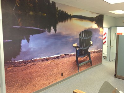 Wall graphics are becoming a more common component of interior décor and architecture.