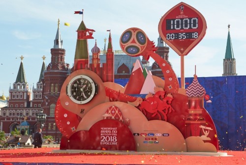 1000 days countdown to the FIFA World Cup. Source: FIFA  (PRNewsFoto/HUBLOT)