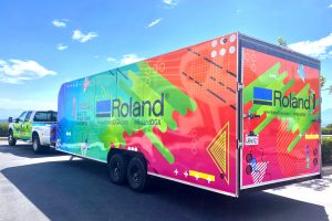 Roland DGA’s Demo Days Roadshow truck made the first stop on its nationwide tour at Pacific Coast Sign Supply in Damascus, Ore., enabling area print professionals to meet exclusively with product experts and see Roland’s latest digital imaging devices in action.