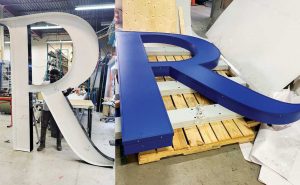 Over the last few years, Atara Signs has developed new techniques and strategies for building oversized channel letters. Photos courtesy Atara Signs