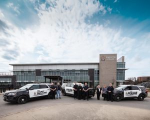 The improved wrap design focuses on a simpler and bolder black-on-white combination, to maximize the visibility of cruisers and other fleet vehicles on the city’s roadways.