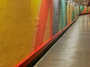 The new “Outside Light” mural at St. Boniface Hospital in Winnipeg.