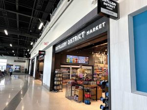 Storefront signage for the Distillery District Market