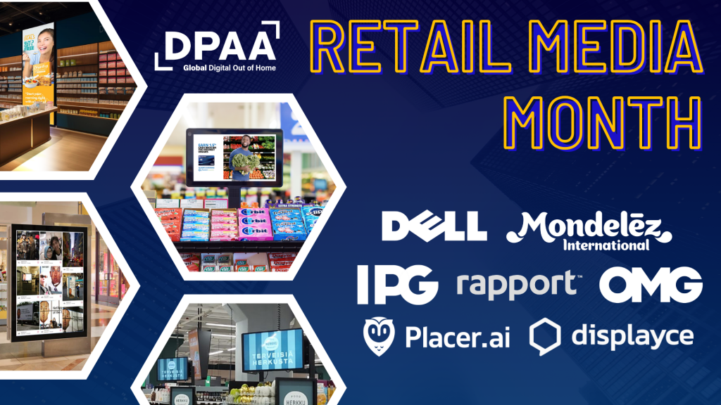 A poster of Retail Media Month. 